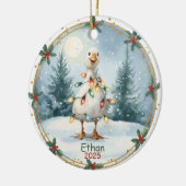 Personalized Boy Ornaments,Silly Goose Ornament  (Links)