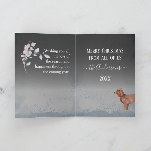 Personalized Boykin Christmas Feestdagen Kaart (Binnen)