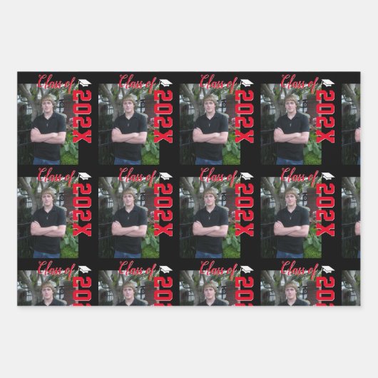 Personalized Boys Graduation  Inpakpapier Vel (Voorkant)