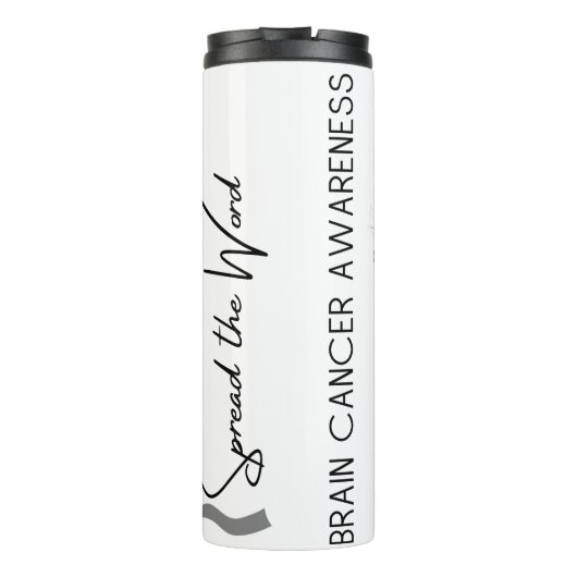 Personalized Brain Cancer Awareness Thermosbeker (Achterkant)