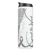 Personalized Brain Cancer Awareness Thermosbeker (Geroteerd rechts)