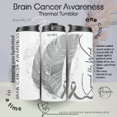 Personalized Brain Cancer Awareness Thermosbeker