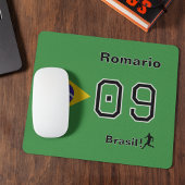 Personalized Brasil Soccer Fan Desk Accessory Muismat