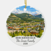 Personalized Breckenridge Ornament Custom Colorado (Voorkant)