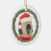 Personalized Briard Christmas Keramisch Ornament (Rechts)