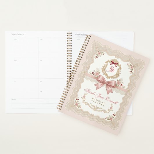Personalized Bridal Wedding Planner (Display)