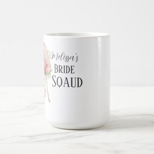 Personalized Bride Squad Coffee Mug Koffiemok (Center)