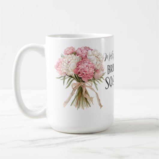 Personalized Bride Squad Coffee Mug Koffiemok (Links)