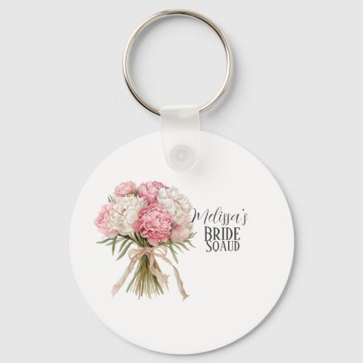 Personalized Bride Squad Keychain (Voorkant)