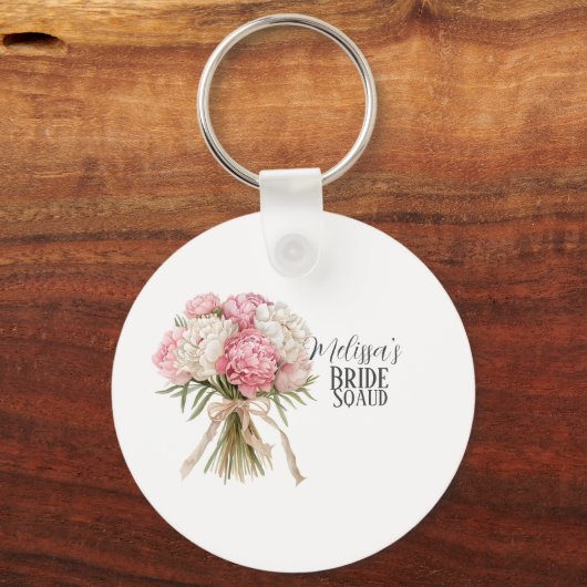 Personalized Bride Squad Keychain (Voorkant)