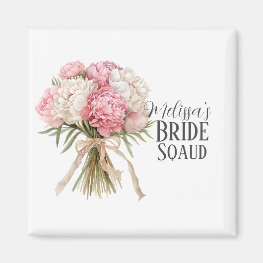 Personalized Bride Squad Magnet (Voorkant)