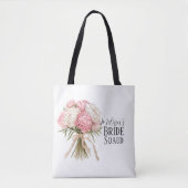 Personalized Bride Squad Tote Bag (Voorkant)