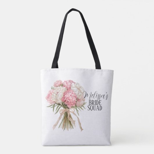 Personalized Bride Squad Tote Bag (Achterkant)