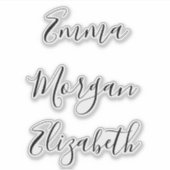 Personalized Bridesmaid's Name stickers (Voorkant)