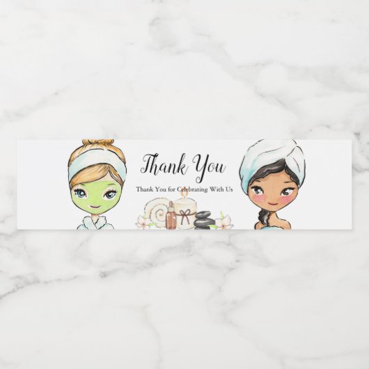 Personalized Bridesmaids water bottle label Waterfles Etiket (Enkel label)