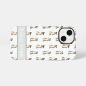 Personalized Brindle Boxer Dog iPhone Hoesje (Achterkant horizontaal)