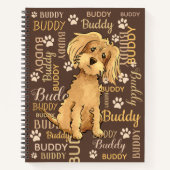 Personalized Brown Dog Journal Notitieboek (Voorkant)