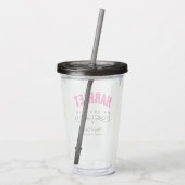 PERSONALIZED BRUIDSMAID TROUWFEEST ACRYL DRINKBEKER (Achterkant)