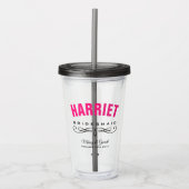 PERSONALIZED BRUIDSMAID TROUWFEEST ACRYL DRINKBEKER (Voorkant)