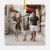 Personalized Brussels Belgium Travel Photo Keramisch Ornament (Achterkant)