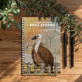 Personalized Built Strong Notebook for Men Notitieboek