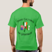 Personalized Bulgaria Ireland USA Shamrock Men's T-shirt (Achterkant)