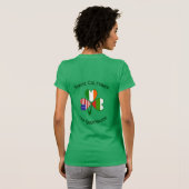 Personalized Bulgaria Ireland USA Shamrock Women's T-shirt (Achterkant volledig)