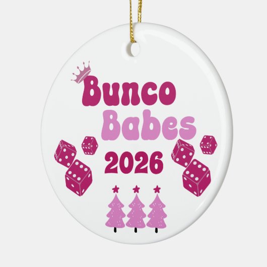 Personalized Bunco Babe Annual Ornament (Links)