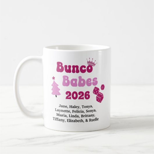 Personalized Bunco Babe  Koffiemok (Links)