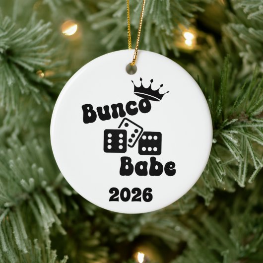Personalized Bunco Babe Ornament (Boom)