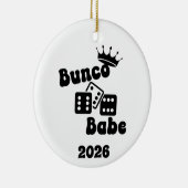 Personalized Bunco Babe Ornament (Rechts)