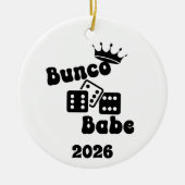 Personalized Bunco Babe Ornament (Voorkant)
