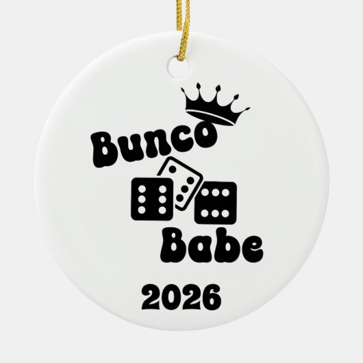 Personalized Bunco Babe Ornament (Voorkant)