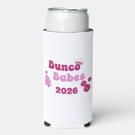 Personalized Bunco Babe  Seltzer Blikjeskoeler (Seltzer Voorkant)