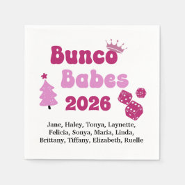 Personalized Bunco Babe Servet