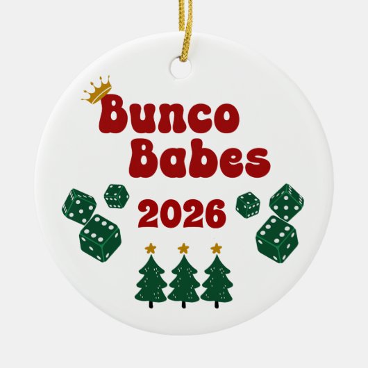 Personalized Bunco Babes Ornament (Voorkant)