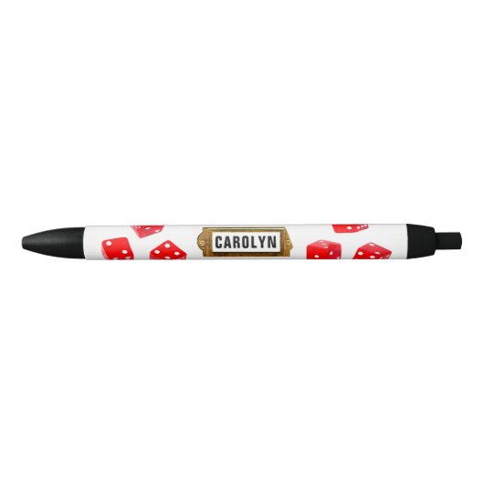 Personalized Bunco Player Zwarte Inkt Pen (Voorkant)