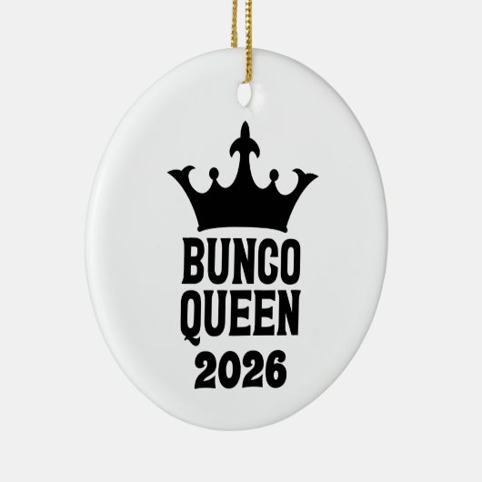Personalized Bunco Queen Ornament (Rechts)
