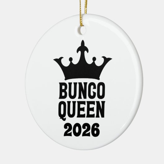 Personalized Bunco Queen Ornament (Links)