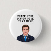 PERSONALIZED BURGEMEESTER PB RONDE BUTTON 3,2 CM (Voorkant)