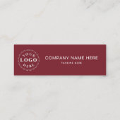 Personalized Burgundy Mini Calling Card Design Contactkaartje (Achterkant)