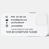 Personalized Business Card Promo iphone case (Achterkant (horizontaal))