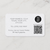 Personalized Business Cards with Logo & Social Visitekaartje (Achterkant)