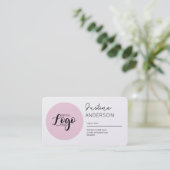 Personalized Business Cards with Logo & Social Visitekaartje (Staand voorkant)