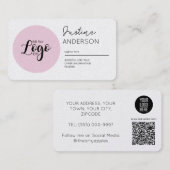 Personalized Business Cards with Logo & Social Visitekaartje (Voorkant / Achterkant)