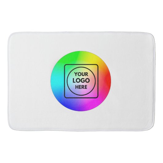 Personalized Business Company Logo Branding Bath Badmat (Voorkant)