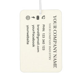 Personalized Business Company Promotional Branding Luchtverfrisser