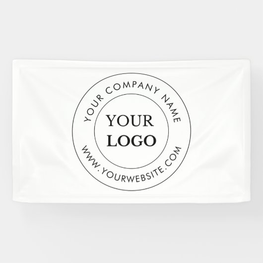 Personalized Business Logo Branded Corporate  Spandoek (Horizontaal)