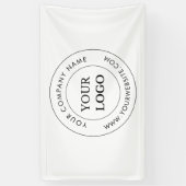 Personalized Business Logo Branded Corporate  Spandoek (Verticaal)