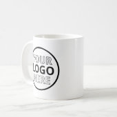 Personalized Business Logo Branded Koffiemok (Voorkant links)